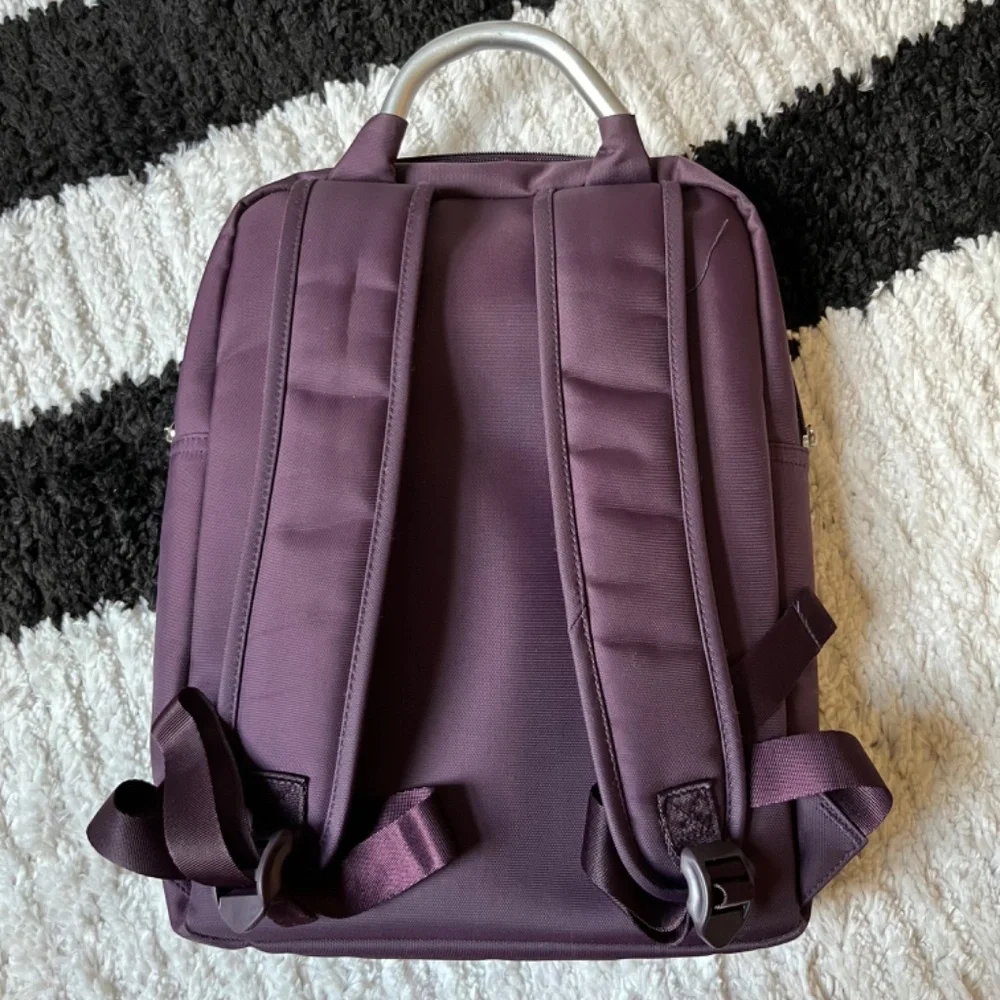 Water-resistant Purple Computer Backpack - Picture 4 of 8